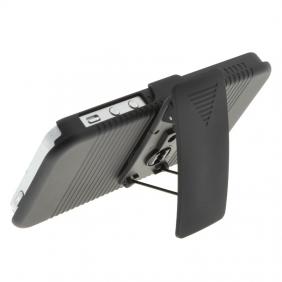 Hard Plastic Cover With belt clip holster and kickstand Combo Case for iPhone 5