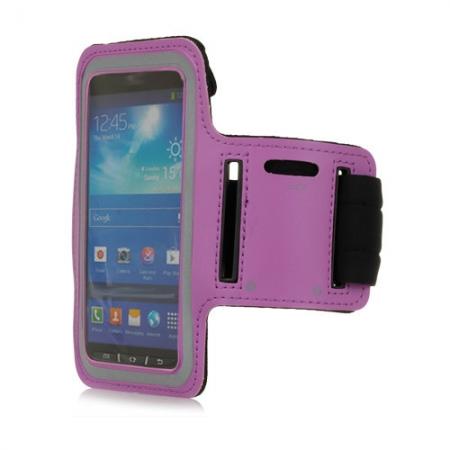 Neoprene Armband Strap Case for Samsung Galaxy S4 Active i9295 - Purple