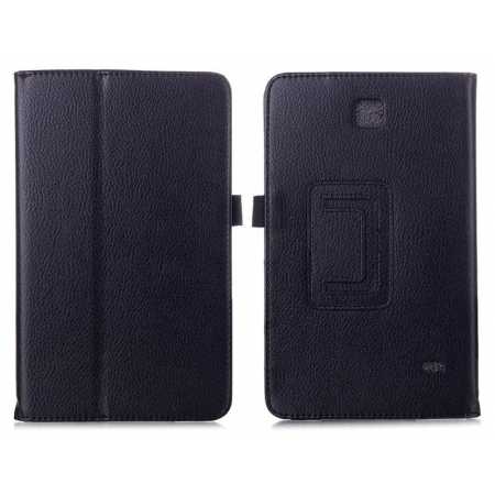Lychee Leather Pouch Case With Stand for Samsung Galaxy Tab 4 8.0 T330 - Black
