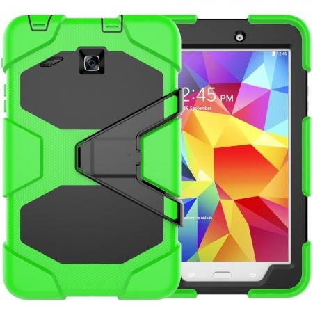 Hybrid Kickstand Shockproof Impact Resistant Rugged Armor Case For Samsung Galaxy Tab E 8.0 - Green