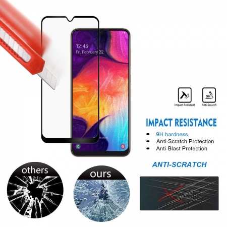 For Samsung Galaxy A80 3D Touch 9D Full Glue Cover Full Coverage Screen Protector Tempered Glass