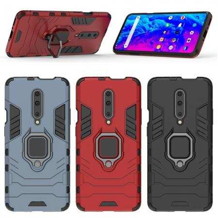 For OnePlus 7 7T 8 Pro Phone Case Rugged Armor Hard Ring Holder Stand Cover