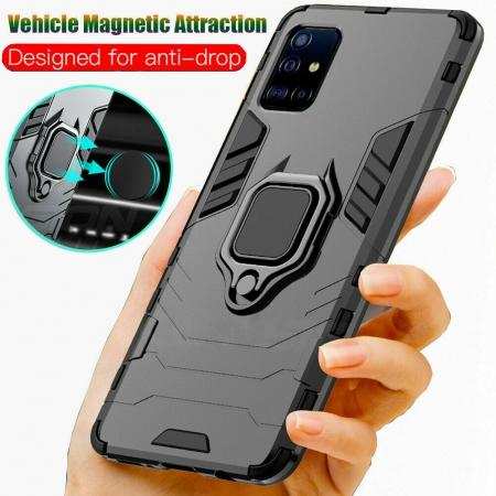 For Samsung Galaxy Note 20 S20 Ultra 5G Case Shockproof Armor Ring Stand Cover