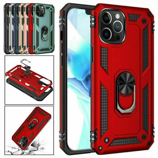 For iPhone 12 Pro Max Mini Phone Case Ring Holder Stand Cover