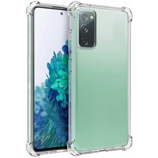For Samsung Galaxy S21 Ultra S21+ S20 FE 5G Case Clear TPU Shock-Absorption Flexible Phone Cover