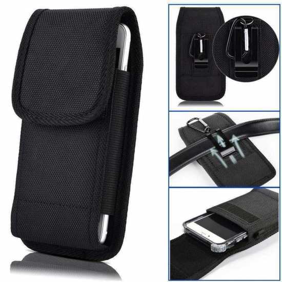 For Sonim XP5S Case Belt Pouch Holster with Clip Black