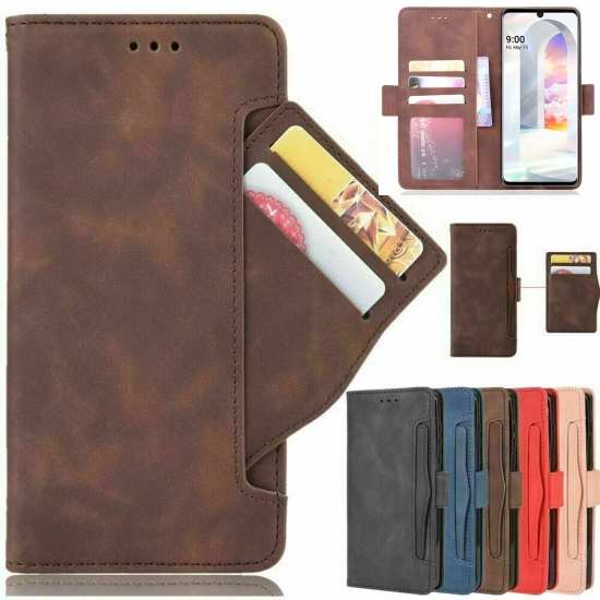 For Oneplus 12R 12 Case Magnetic Leather Wallet Card Holder Flip Cover