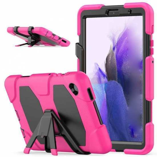 For Samsung Galaxy Tab A7 Lite 8.7" T220 Shockproof Case Rugged Hybrid Cover - Hot Pink