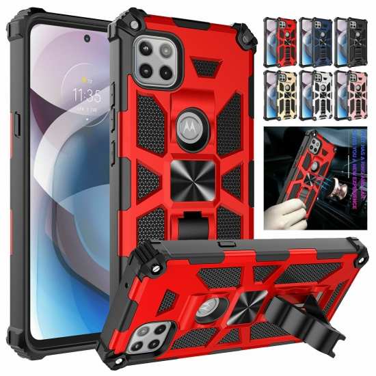 For Motorola One 5G Ace 2021 Case Stand Shockproof Hybrid Rugged Cover