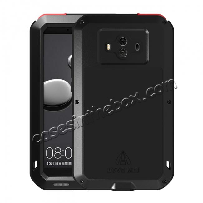 Powerful ShockProof Dustproof LifeProof Aluminum Case for Huawei Mate 10 - Black