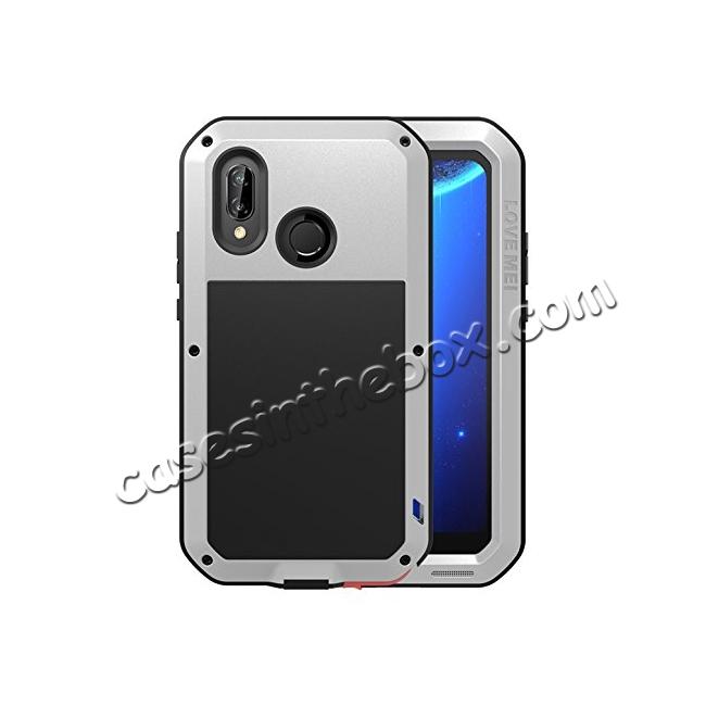 Metal Armor Shockproof Case Aluminum Cover For HUAWEI P20 Lite - Silver