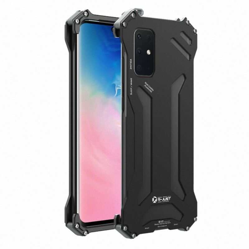 R-JUST For iPhone 12 Mini 11 Pro Max Shockproof Aluminium Metal Back Cover Case